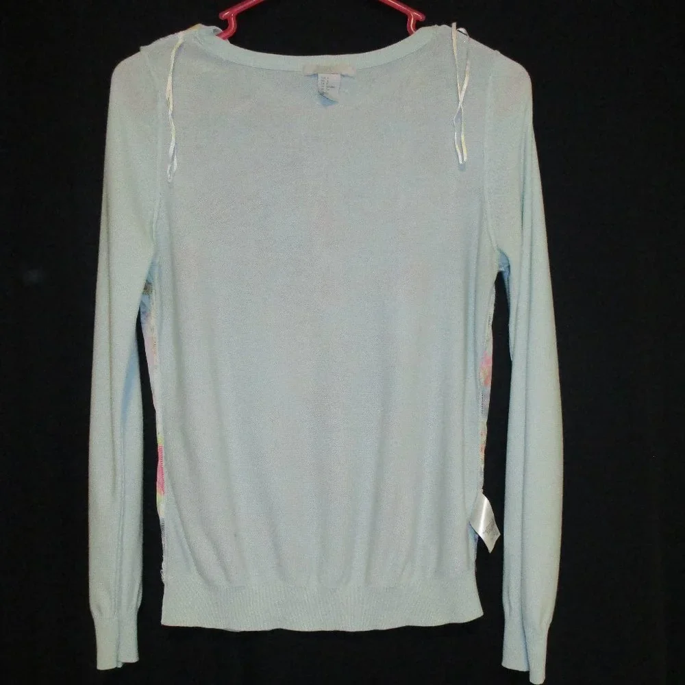 H & M Multicolored Long Sleeves Pullover Floral Top - Picture 8 of 15